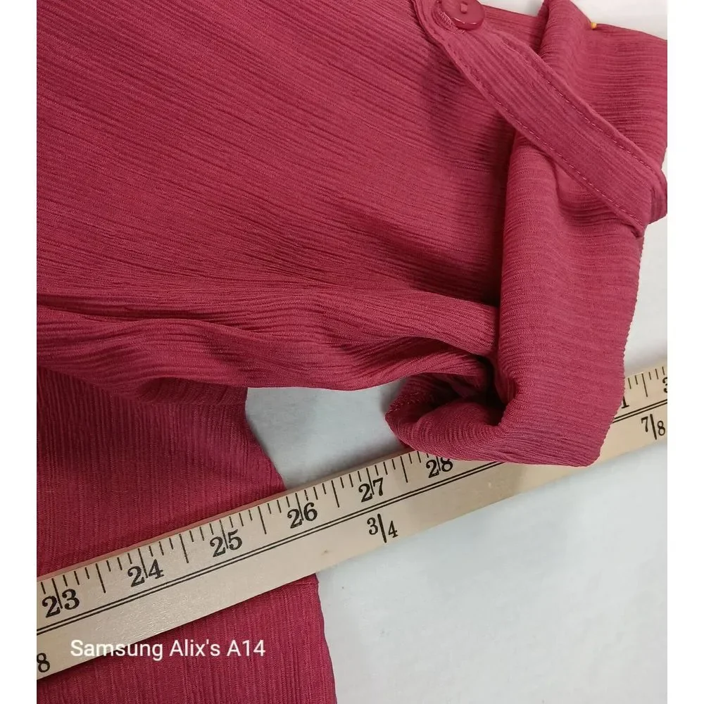 Zim & Zoe by‎ City Chic Raspberry Pink Plain Layered Tunic Top 3XL